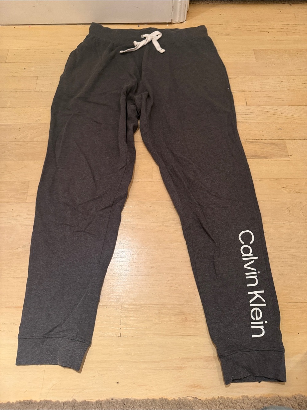 Calvin Klein Dark Gray Logo Jogger Pants